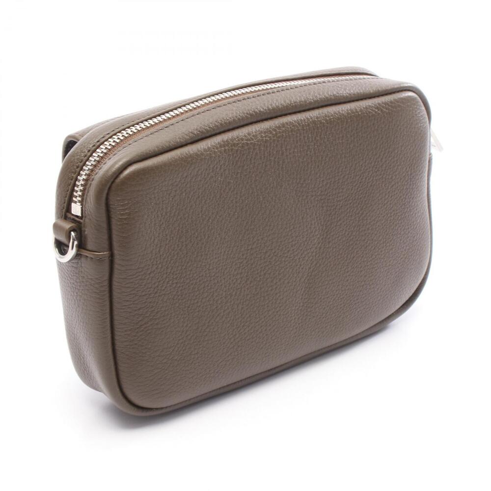 LOEWE Pele Messenger Bag Shoulder Leather Khaki Green